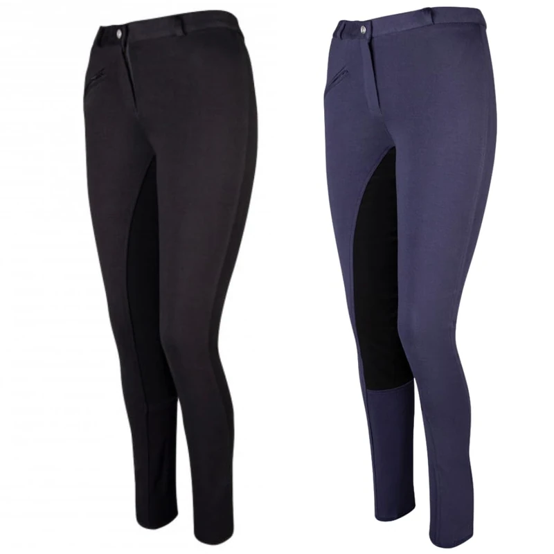 PFIFF Men's Full Seat Riding Breeches blue blue/black Size:50