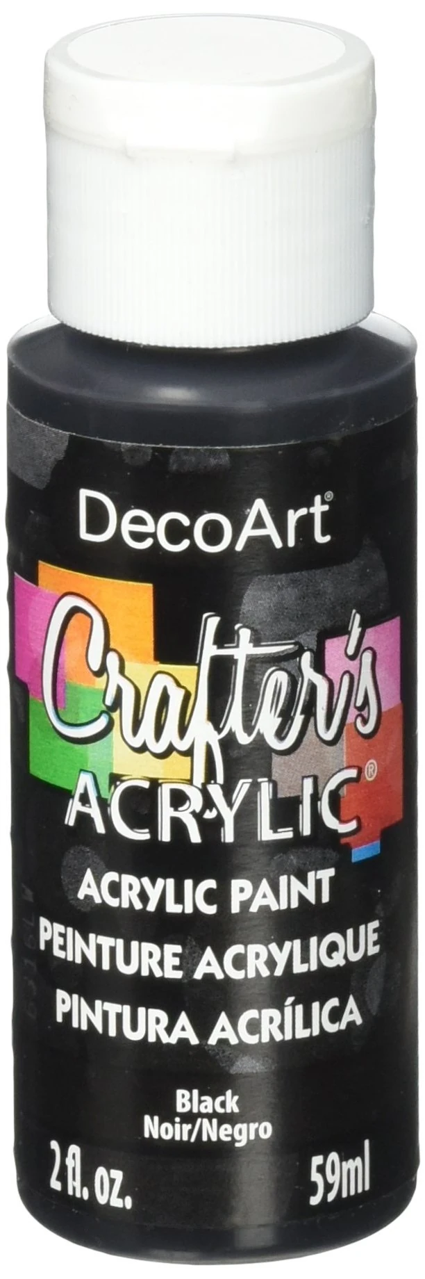 DecoArt Acrylic Paint, Black, 59ml