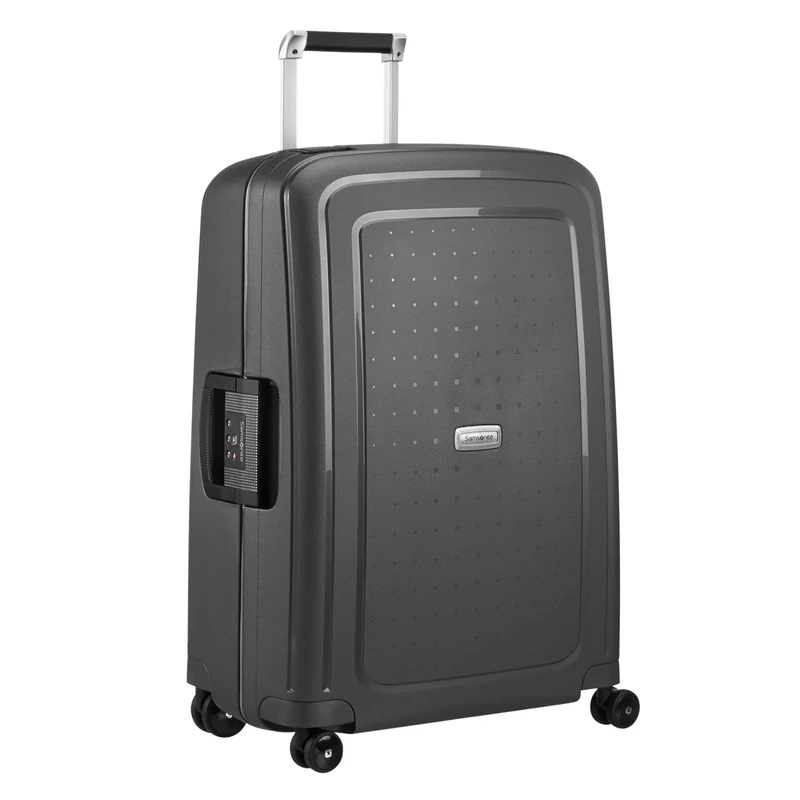 Samsonite S'Cure - Spinner L Suitcase, 75 cm, 102 L, Black (Black)
