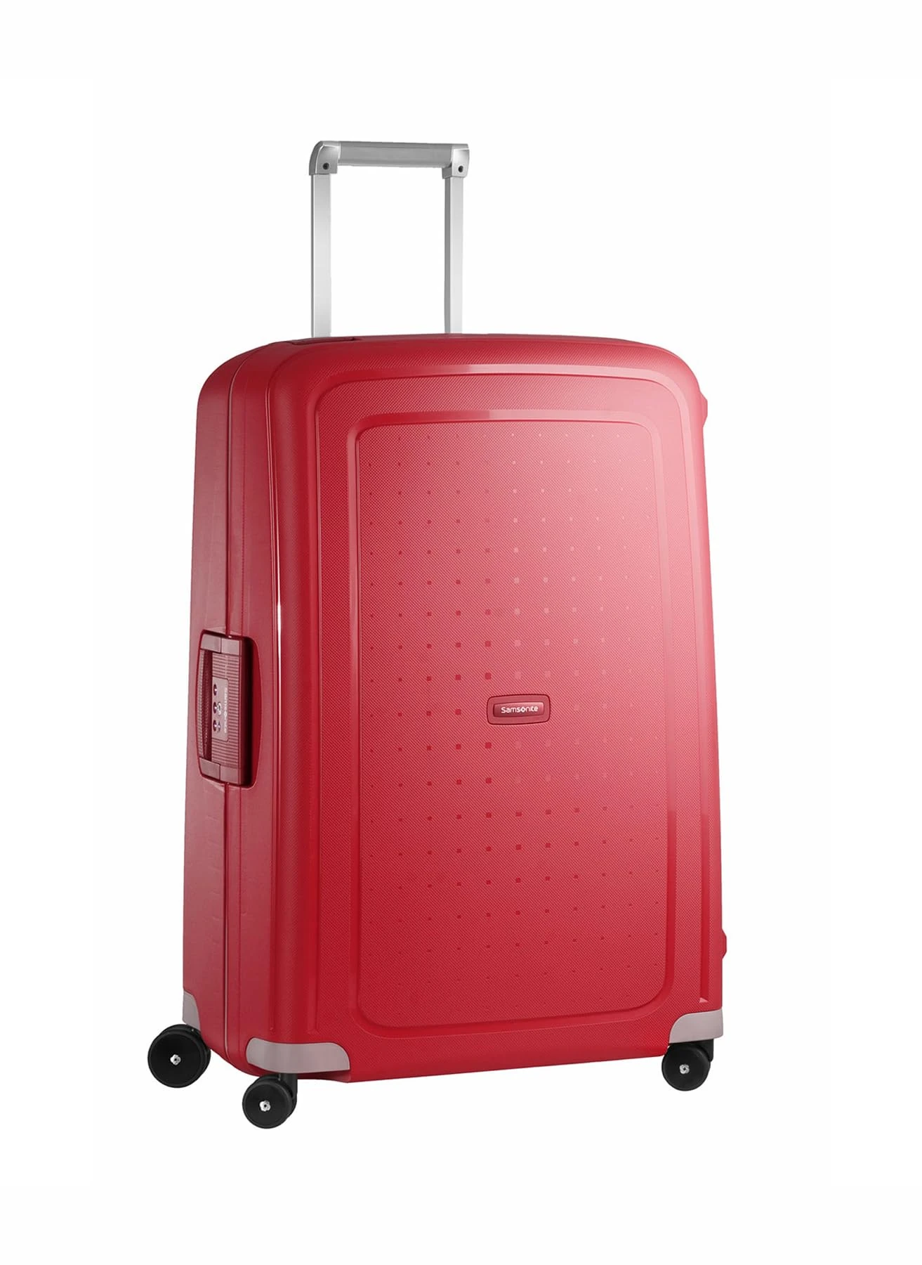 Samsonite S'Cure - Spinner L Suitcase, 75 cm, 102 L, Red (Crimson Red)