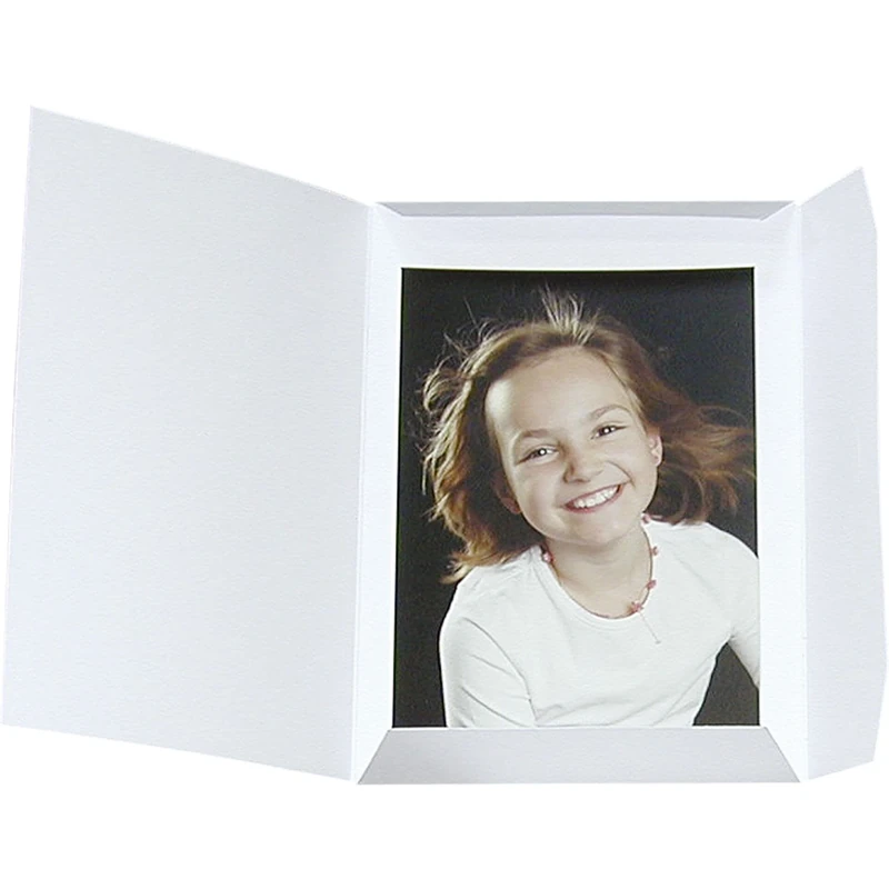 Daiber 1x100 Sprint-Line Portrait Folder 13x18 White - Image 1