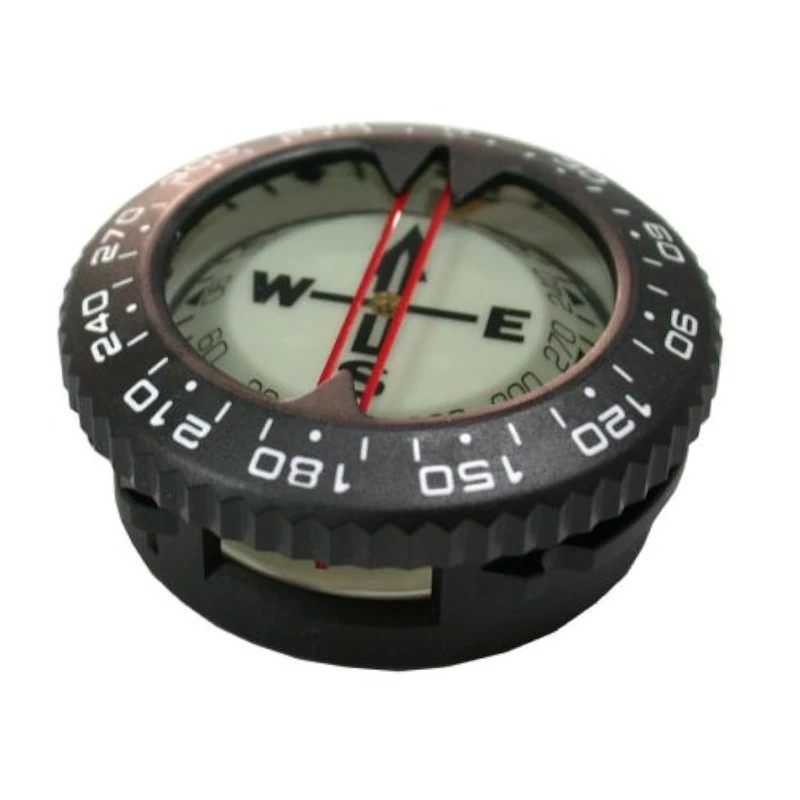 Scuba Choice Diving Compass Module - Glow in The Dark, Aluminum, 80M Max Depth, Portable, 25° Tilt, Compact & Durable - Reliable Underwater Navigation, Gear Divers, Marine Navigation Tool