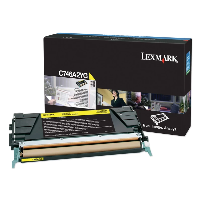 Lexmark Yellow Toner Cartridge, 7000 Yield (C746A2YG)