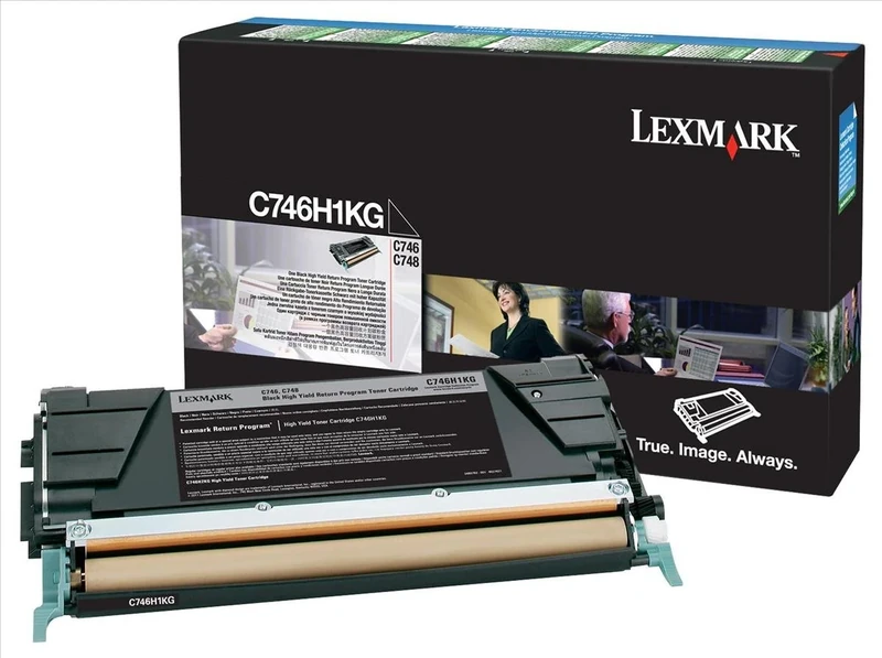 Lexmark C746/ C748 High Capacity Black Toner Cartridge - Black C746H1KG
