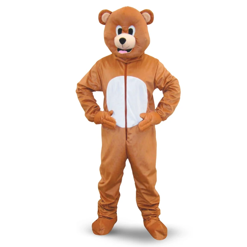 Dress Up America Brown Mascot Bear Costume for Kids and Adults - Brown Bear Role Play Costume - Beautiful Cosplay Costumes For Kids and Adults