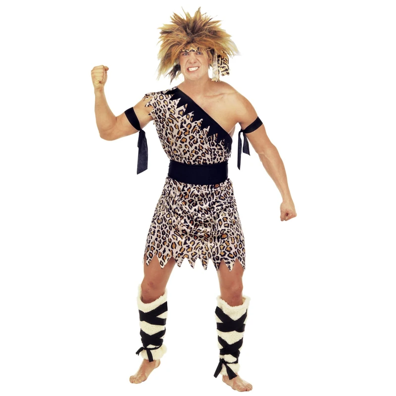 Mens Caveman Costume Medium UK 40/42" for Prehistoric Caveman Fancy Dress