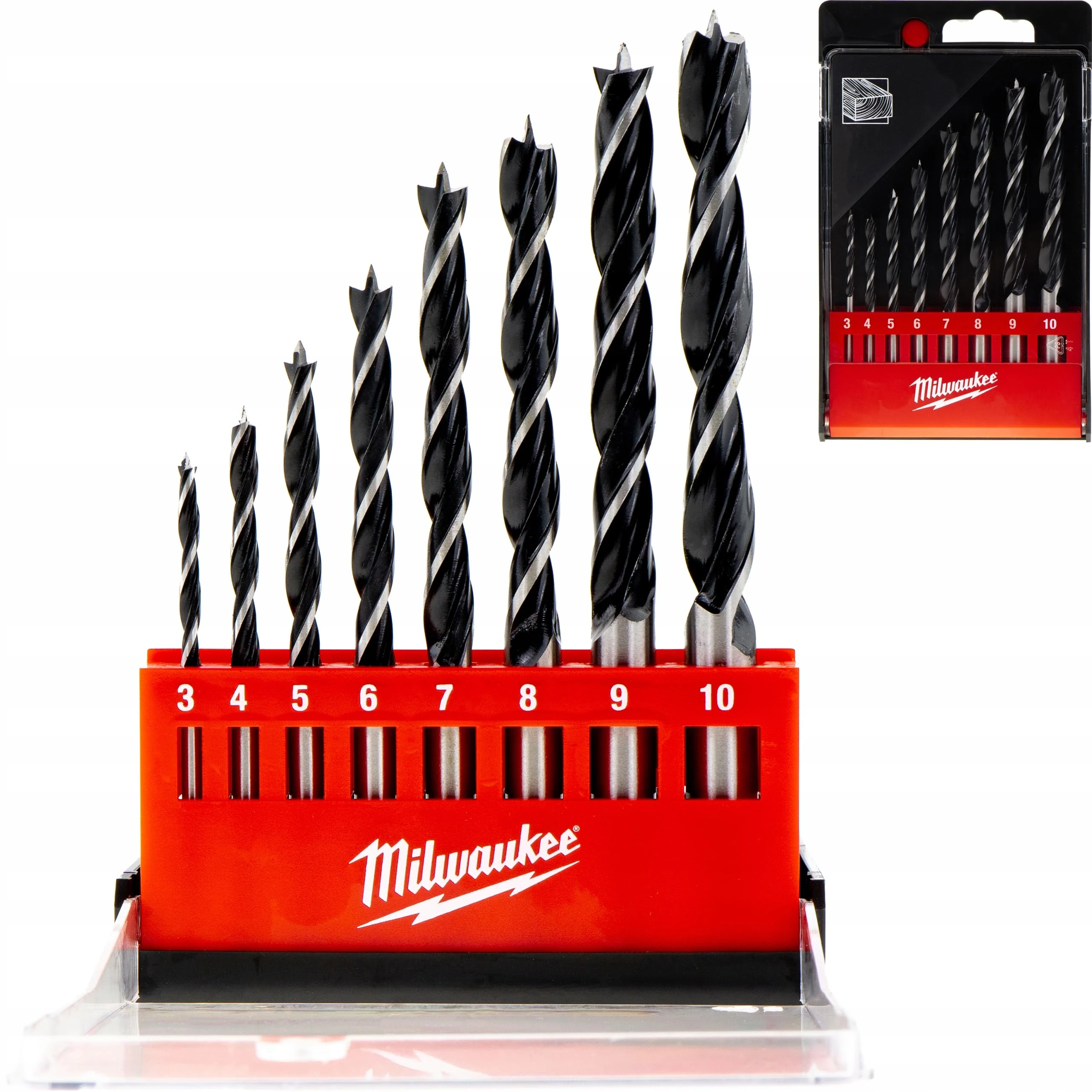 Milwaukee 4932352466 4002395371259 Wood Drill (8 Pieces)