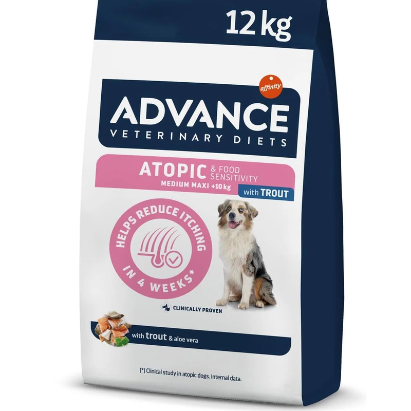 Advance Veterinary Diets Atopic Medium/Maxi | Dry Food for Medium and Large breed Adult Dogs | Reduces itching | 12kg - Image 1