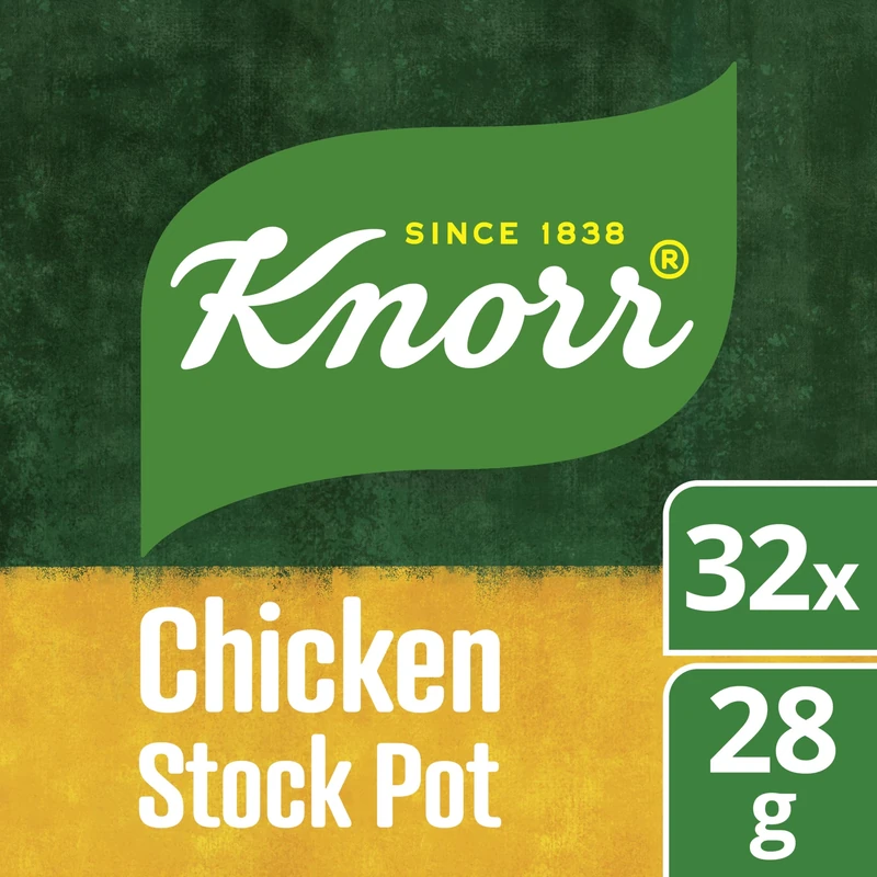 Knorr Chicken stock Stock Pots gluten-free to add a rich chicken flavour to your dishes 32x 28 g