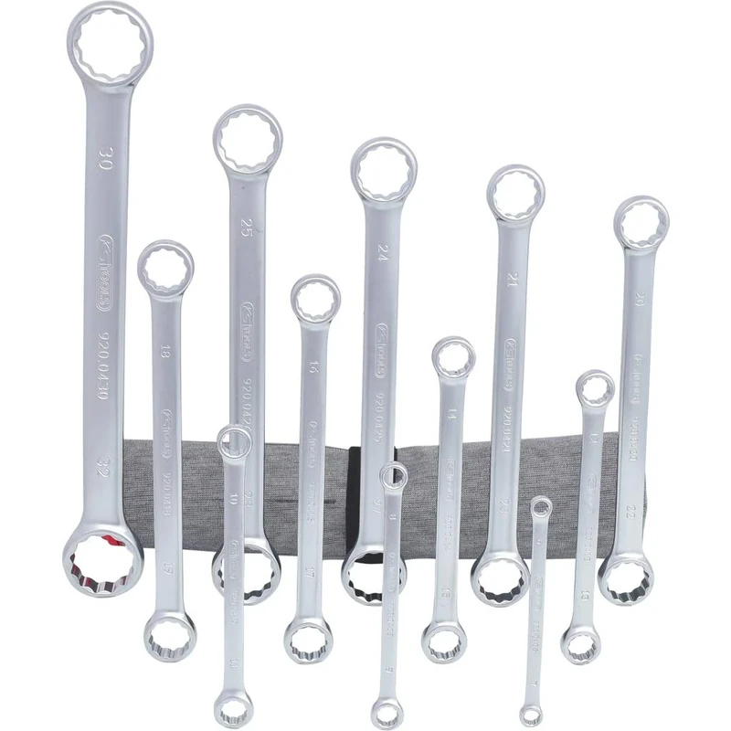 KS Tools 920.0450 Ultimate Plus Straight Ring Spanner Set (12 Pieces)