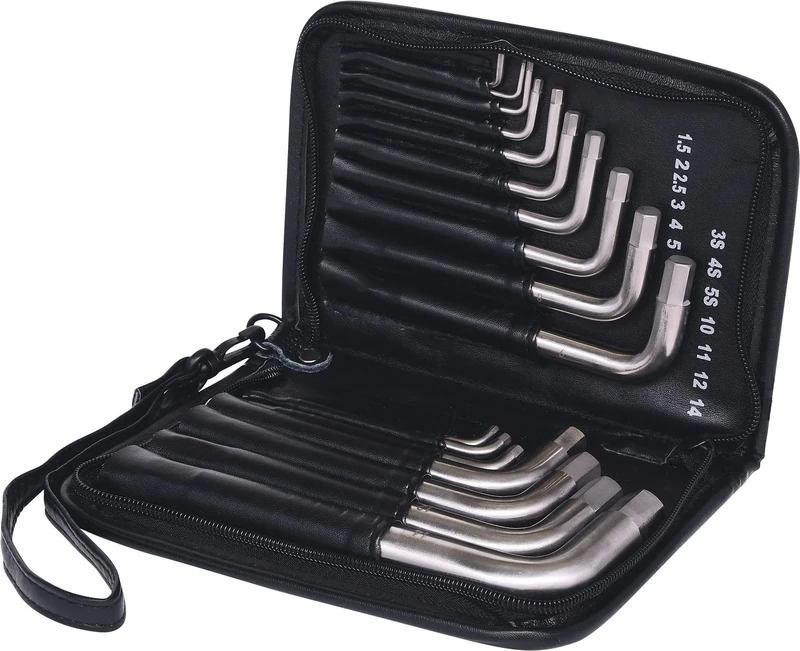 KS Tools 965.2004 1.5-14mm Titanium Hex Key Set (17 Pieces)