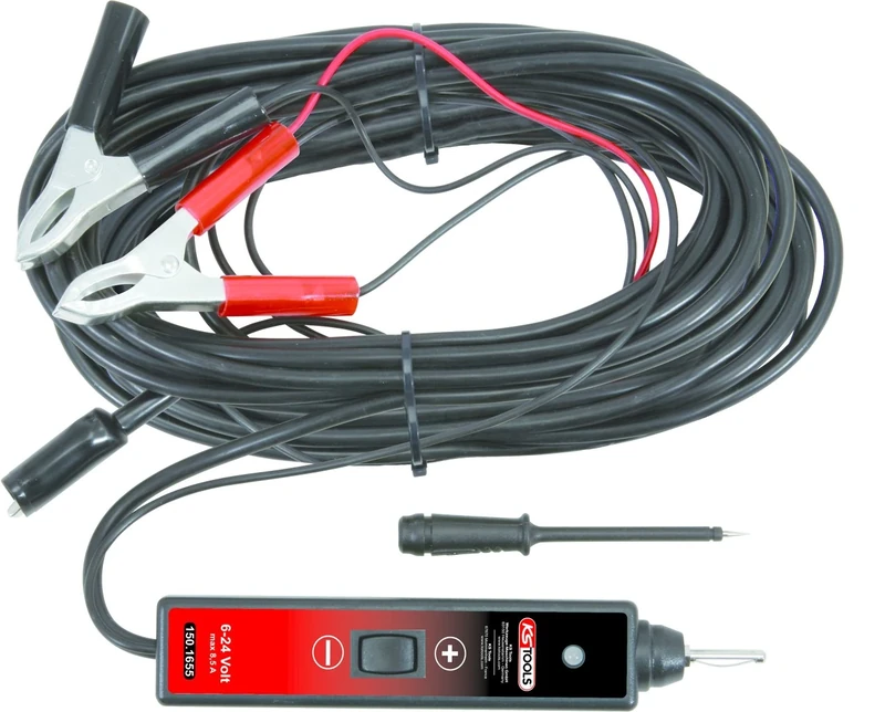 KS Tools Test Probe 6-24V DC 25M Cable