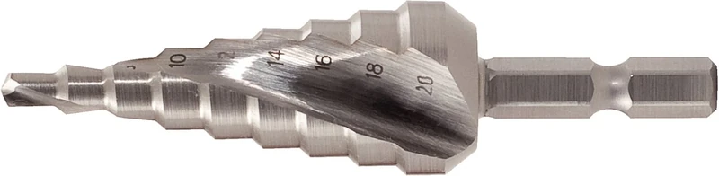 Ks Tools HSS 1/4-Inch 4-30mm Stepped Hole Cutter