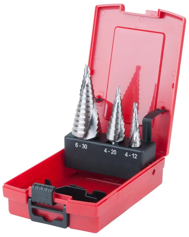 KS Tools 330.2404 Hss Stepped Hole Cutter Set (3 Pieces)