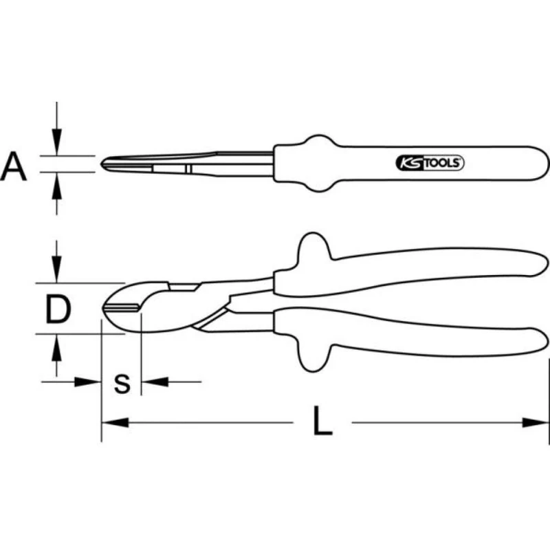 KS Tools Classic 1000V 205mm High Side Cutter