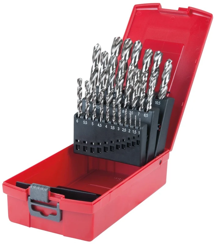 KS Tools 330.2623 HSS-G Twist drill set, in plastic case, 25 pcs 1-13mm