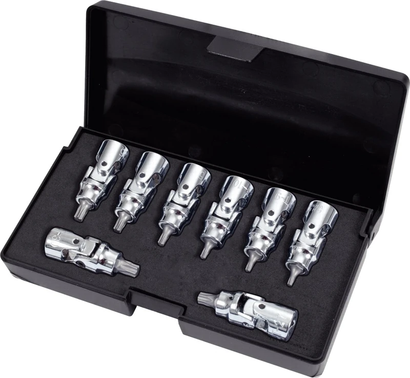 KS Tools 917.1490 1/4-inch Flex TX Bit Socket Set (8 Pieces)