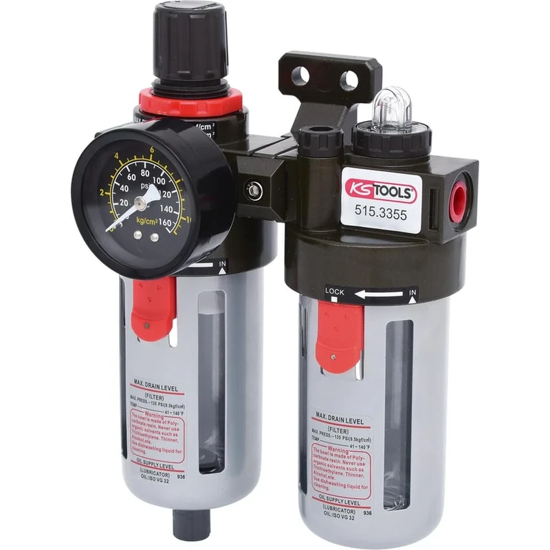 KS Tools 515.3355 1/4-inch Air Service Unit