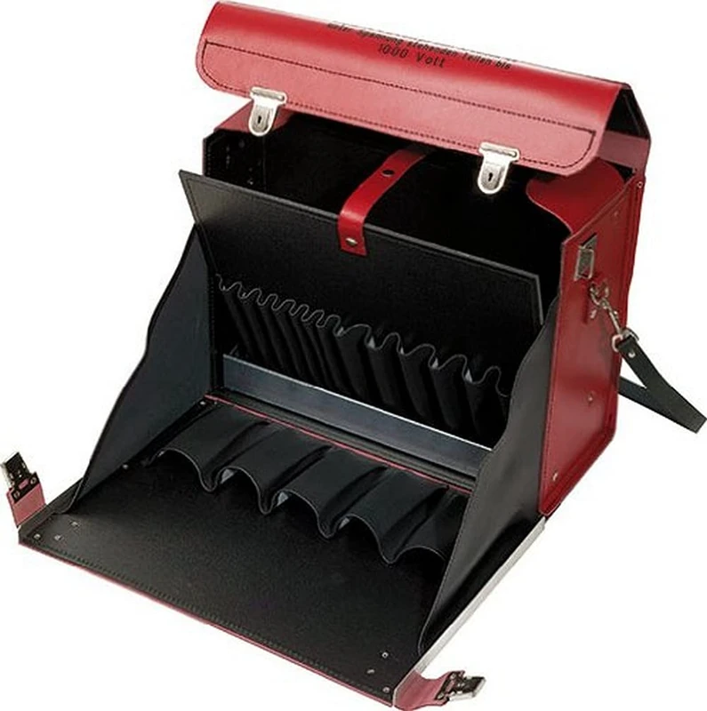 KS Tools 117.1820-99 Leather toolcase, empty