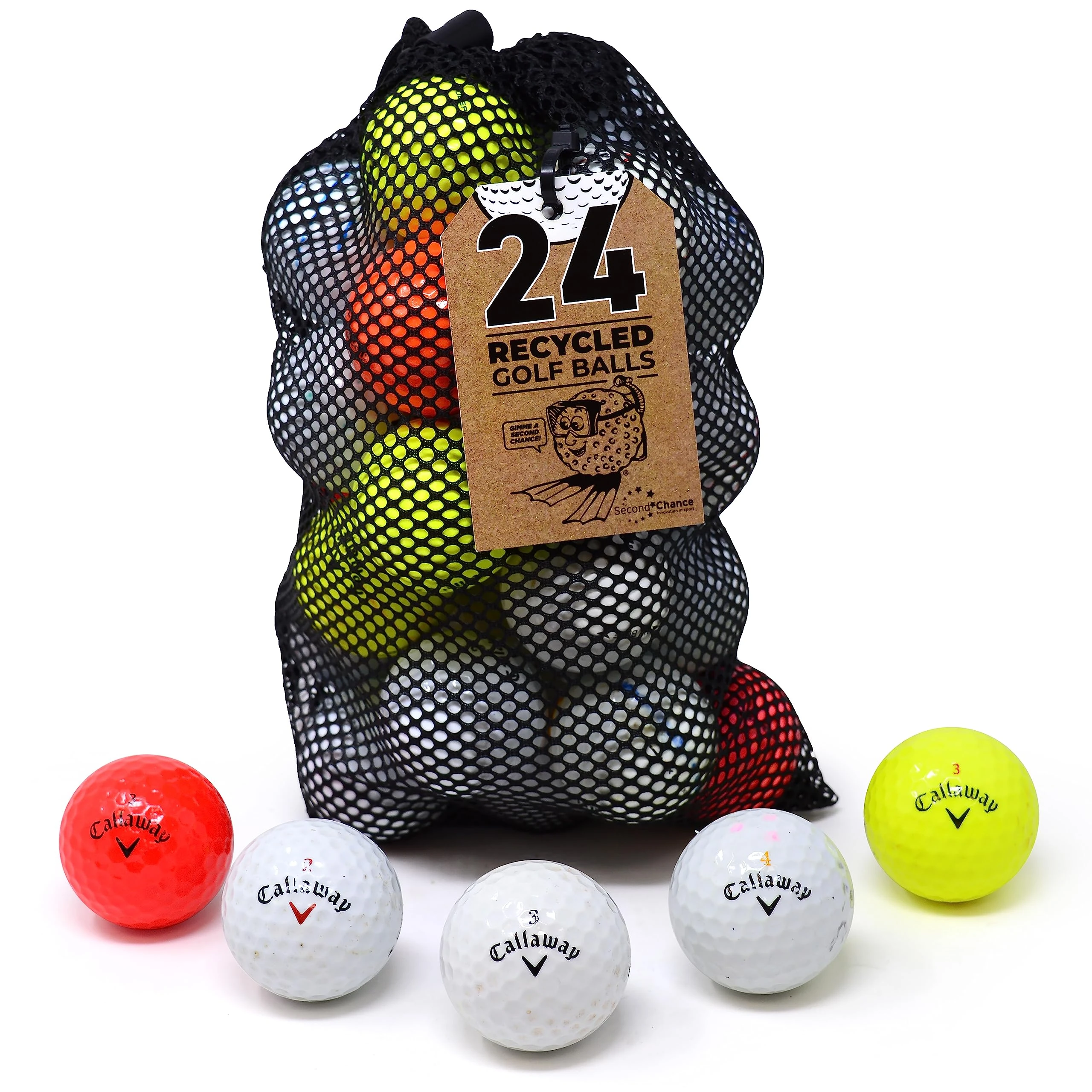 Second Chance Callaway 24 Assorted Model Lake Golf Balls (Grade B)