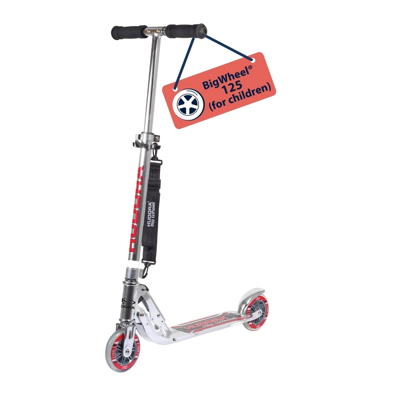 Hudora Big wheel silver scooter with 125mm wheel