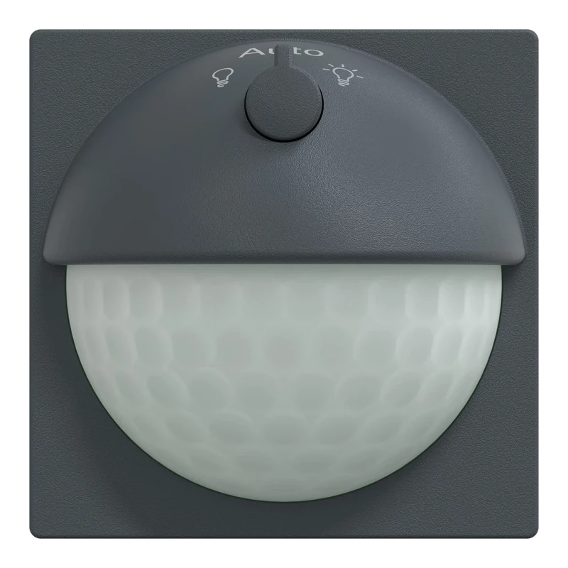 Schneider Electric Merten MEG5711-0414 ARGUS 180 UP Sensor Module with Switch for System M Motion Sensor for Indoor Use with Anti-Creep Protection, Anthracite