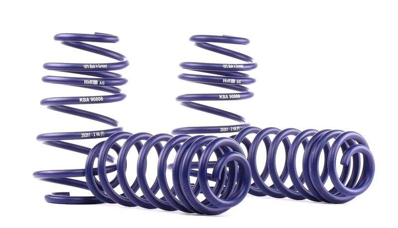 H&R Lowering Springs compatible with A3/Golf V Variant/(Cross) Golf V/Jetta V/Altea/Toledo/Skoda Octavia from 1021kg FA-Load 2003- FA30-45mm/RA30-45mm