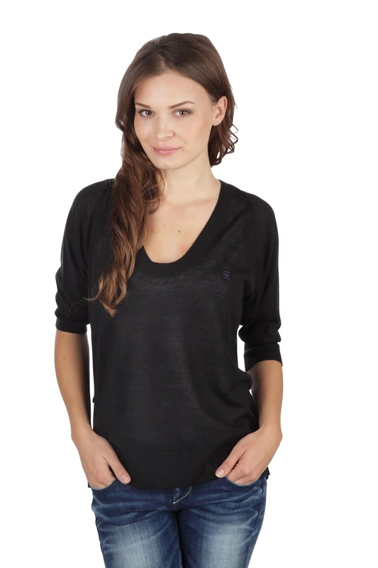 G-star Women's Sports Plain or unicolorJumper Black Black