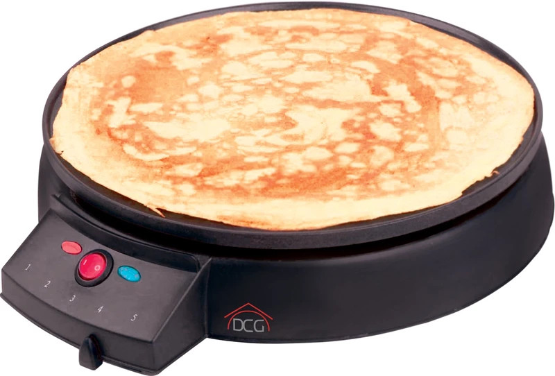 DCG CM5760 Crepe with 30 cm Non-Stick Griddle, 900W Power and Adjustable Thermostat