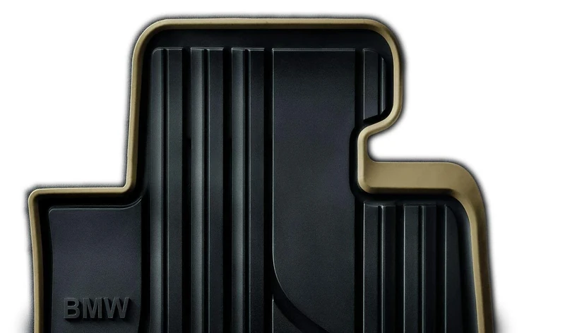 BMW Original Rubber Floor Mats LHD Modern Front 3 Series F30 F31 – Without 4WD / xDrive