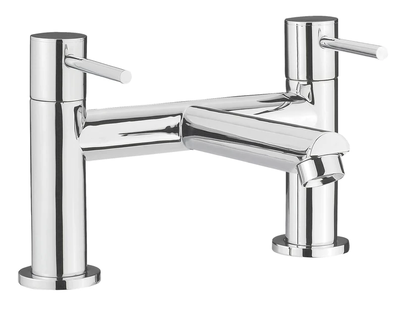 Nuie FJ313 Series Two ǀ Modern Bathroom Round Bath Filler Tap, 226 x 142 x 146mm, Chrome