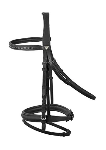 PFIFF Platinum Snaffle Bridle Plymouth Black Cob