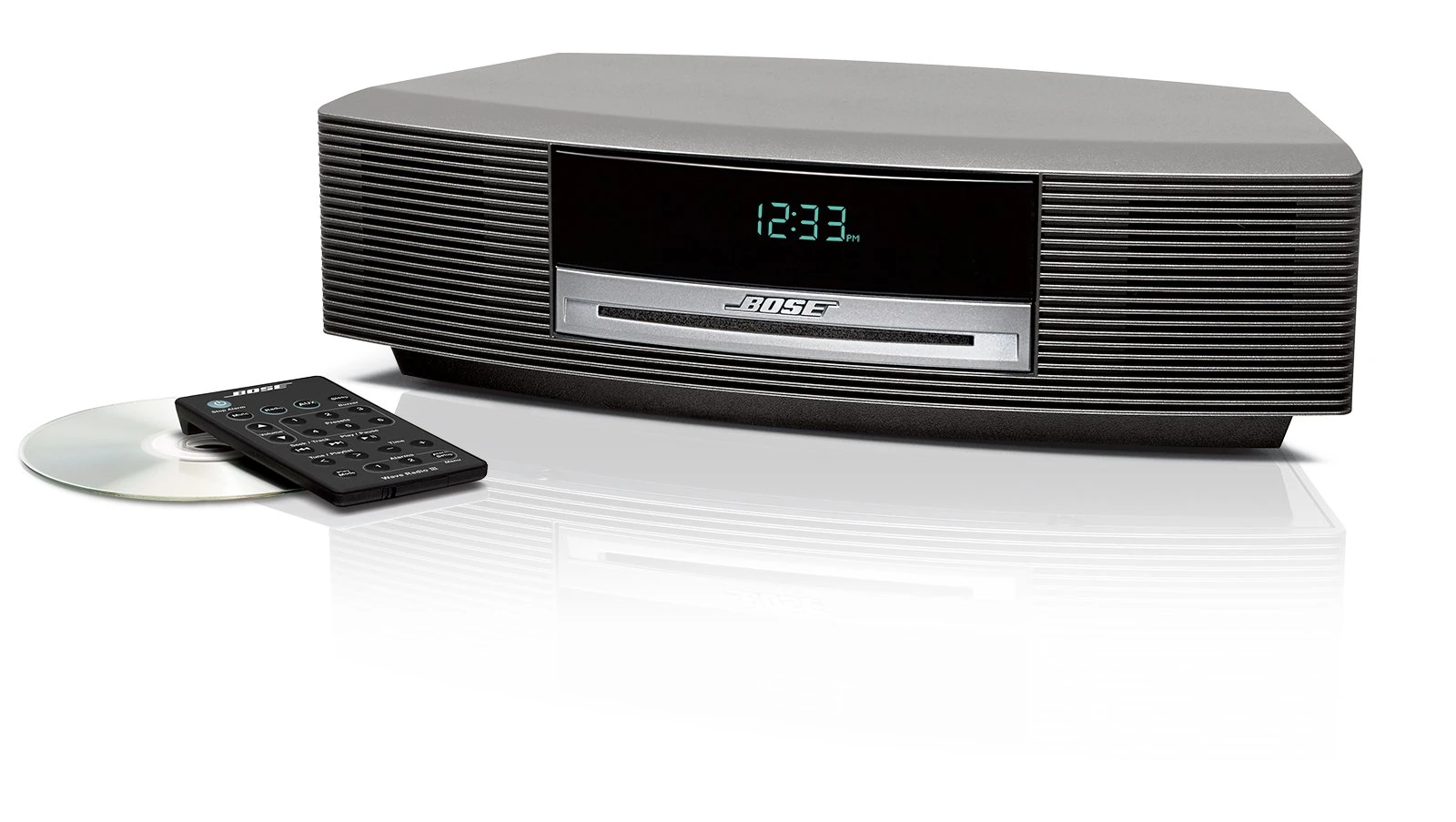 Bose Wave music system - CD / MP3 clock radio - titanium silver