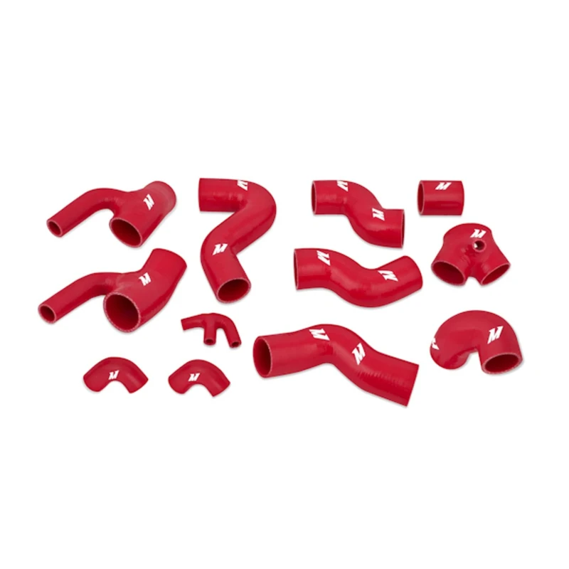 Mishimoto MMHOSE-S4-97TRD Silicone Turbo Hose Kit Compatible with Audi S4 1997-2002 Red