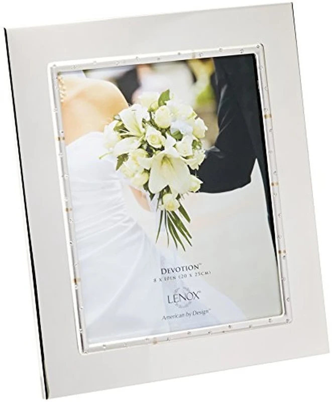 Lenox Devotion 8" X 10" Frame, Silver-plated, Metallic, 2.3 LB
