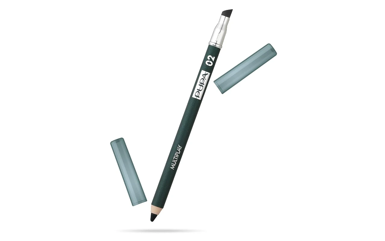 PUPA Milano Multiplay Eye Pencil - 02 Electric Green For Women 0.04 oz Eye Pencil