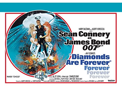 Pyramid International James Bond Diamonds are Forever Circle, Extra Large Canvas
