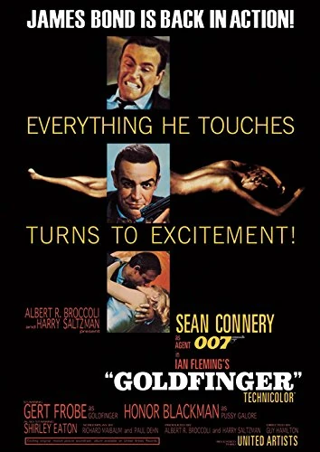 Pyramid International James Bond Goldfinger Excitement, Extra Large Canvas
