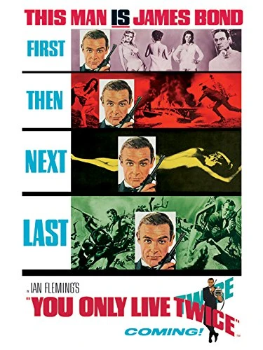 Pyramid International James Bond You Only Live Twice Teaser, Large Canvas