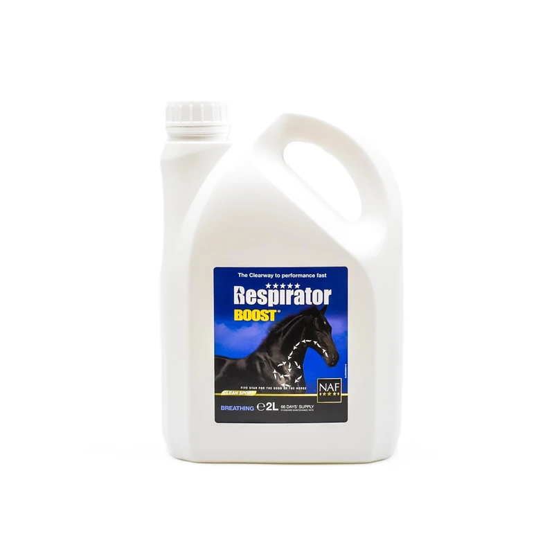 NAF Five Star Respirator Boost 2L – Respiratory Support Supplement for Horses – With Natural Antioxidants, MSM, Garlic & Eucalyptus – Supports Lung Function, Clear Breathing & Immunity