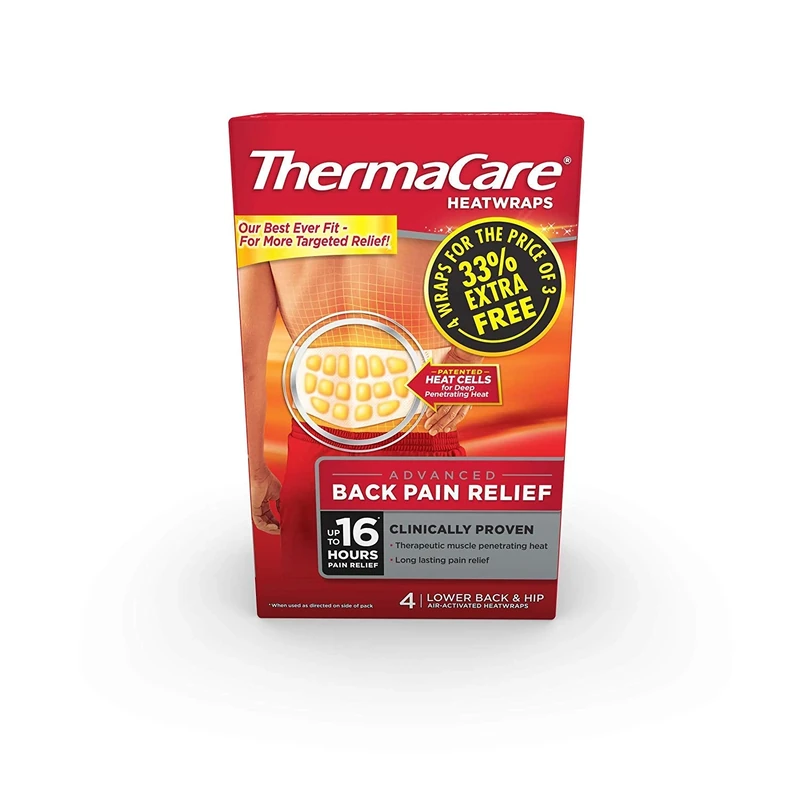 ThermaCare Lower Back Heat Wrap Pack of 4 - Image 1