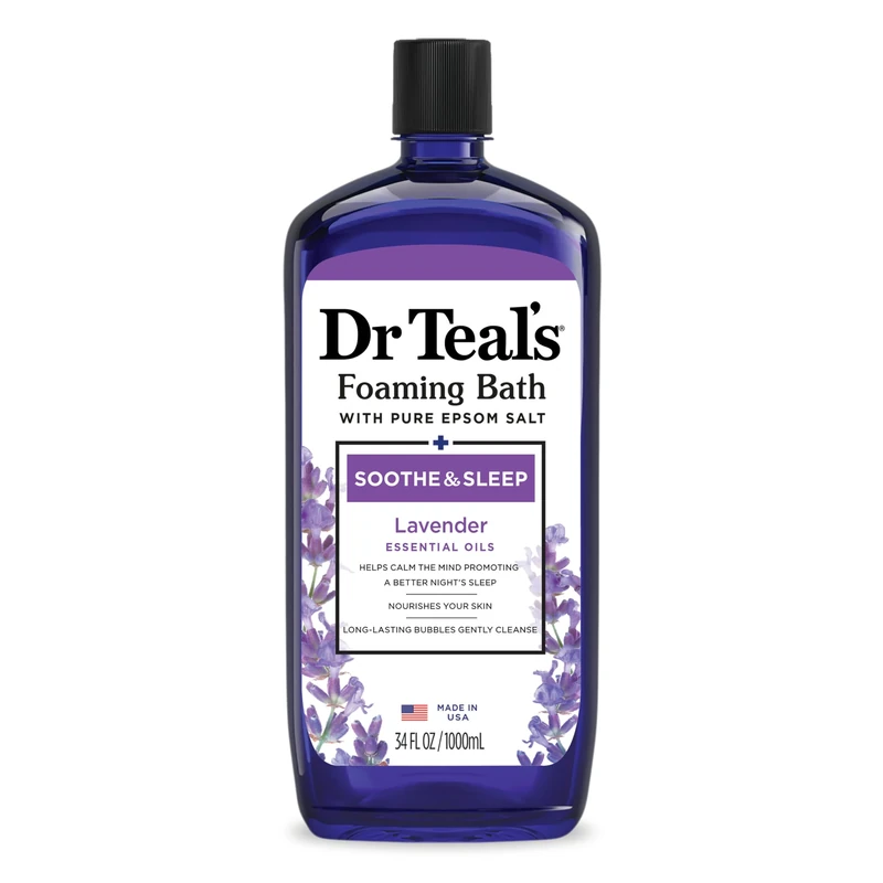 Dr Teal's Foaming Bath Lavender - 1L Epsom Salt Soak