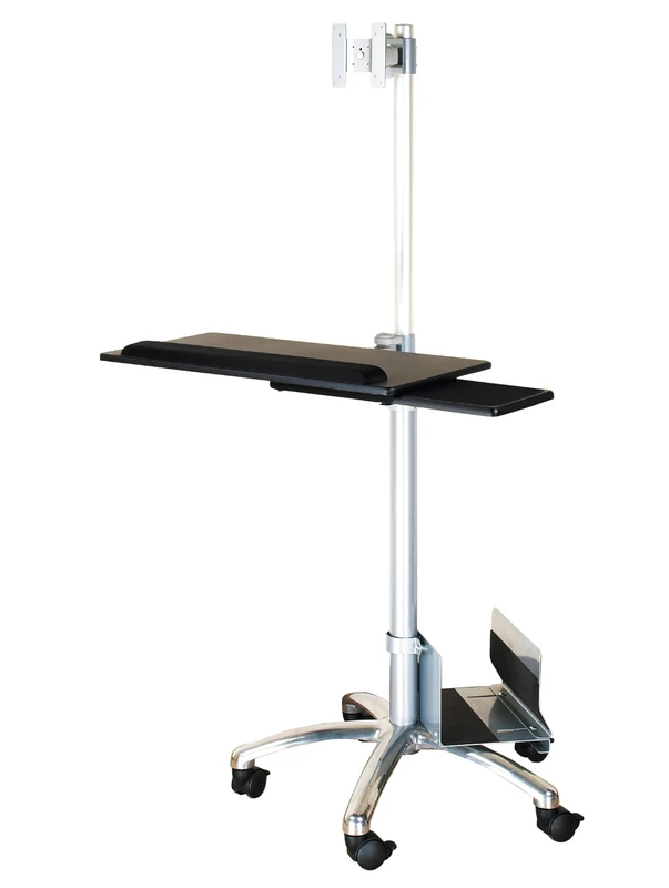 Value | Mobile PC Cart | Silver - Image 1