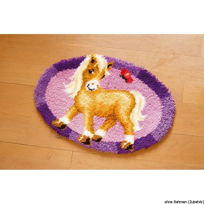 Vervaco Pony Shaped Rug Latch Hook Kit, Multi-Colour