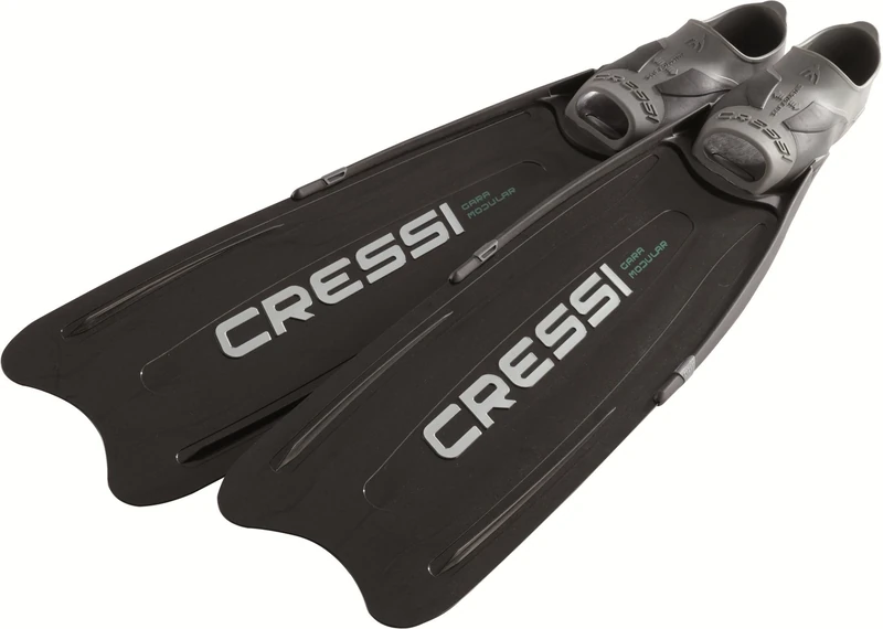 CRESSI Gara Modular Long Blade Fins - Black, Size 10-11
