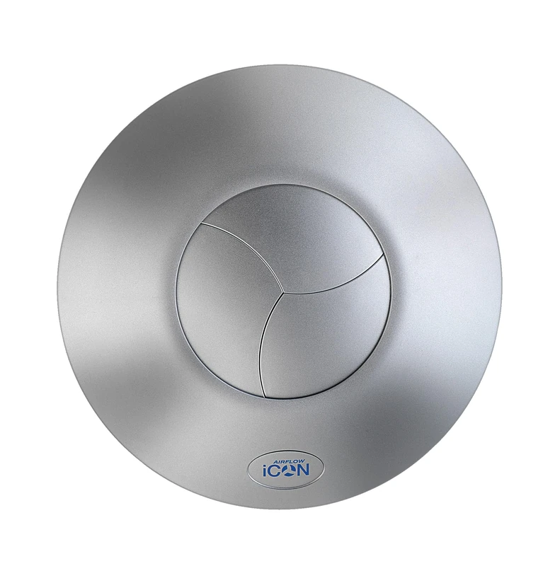 Airflow iCON 30 Fan Cover in Elegant Silver – Sleek Look to Suit Premium Home or Office Interiors – Compatible with iCON 30 Fan