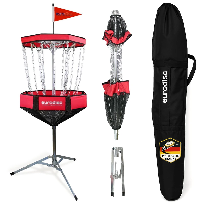 Disc-Golf-Target Chainwalker RED + 1x FREE Eurodisc Putter