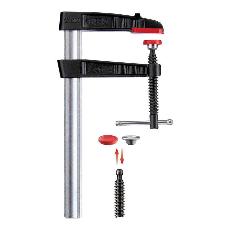 Bessey TG40K TG-K Malleable Cast Iron Screw Clamp, Multi-Colour, 400/175 mm