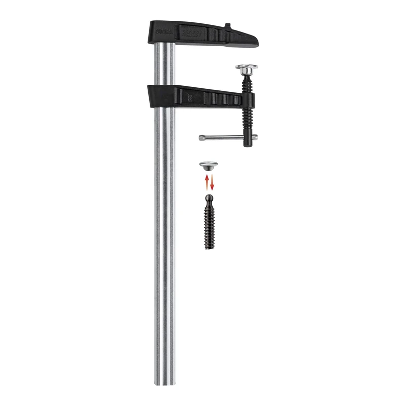 Bessey TGK50K "TGK-K" Malleable Cast Iron Screw Clamp, Grey/Black, 500/120 mm