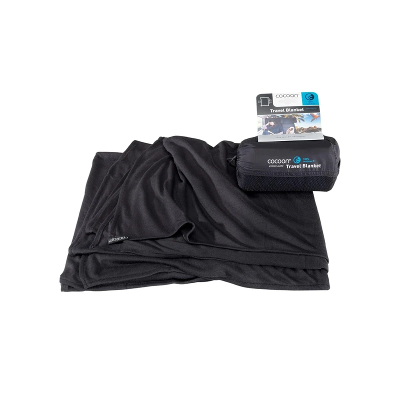 Cocoon Travel Blanket CoolMax black 2021